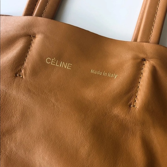 Celine vertical Bi-Cabas tote leather - Picture 2 of 11